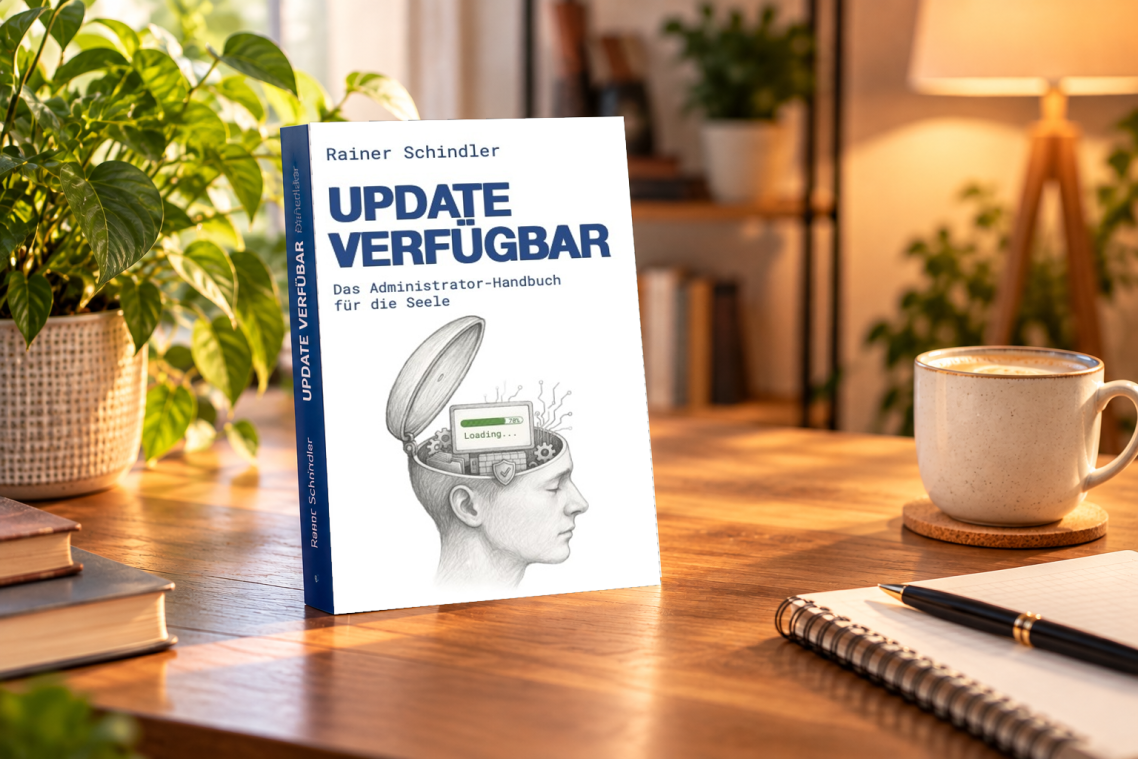 Buchcover von UPDATE VERFÜGBAR Das Administrator-Handbuch für die Seele - Rainer Schindler